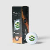 Game Over, Level Up: Retro Pixel Blok Avontuur Golfballen (Verpakking)