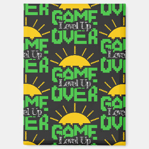 Game Over, Level Up: Retro Pixel Blok Avontuur Magneet