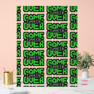 Game Over, Level Up: Retro Pixel Sandbox Adventure Acryl Bord