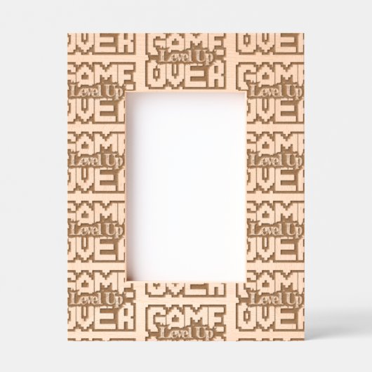 Game Over, Level Up: Retro Pixel Sandbox Adventure Gegraveerde Lijstjes (Voorkant)