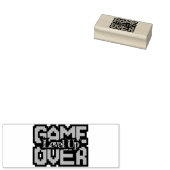 Game Over, Level Up: Retro Pixel Sandbox Adventure Rubberstempel (Gestempeld)