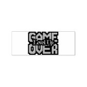 Game Over, Level Up: Retro Pixel Sandbox Adventure Rubberstempel (Afrduk)