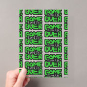 Game Over, Level Up: Retro Pixel Sandbox Avontuur Acryl Uitnodigingen (Insitu (Draagbaar))
