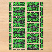Game Over, Level Up: Retro Pixel Sandbox Avontuur Acryl Uitnodigingen (Voorkant)