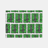 Game Over, Level Up: Retro Pixel Sandbox Avontuur Fleece Deken (Voorkant (Horizontaal))