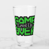 Game Over, Level Up: Retro Pixel Sandbox Avontuur Glas (Voorkant)