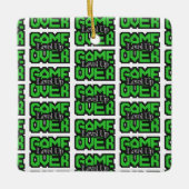 Game Over, Level Up: Retro Pixel Sandbox Avontuur Keramisch Ornament (Voorkant)