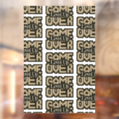 Game Over, Level Up: Retro Pixel Sandbox Avontuur Raamsticker (Vel 2)