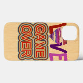 Game Over Love en Heart Case-Mate iPhone Case (Achterkant (horizontaal))