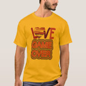 Game Over Love en Heart T-shirt (Voorkant)