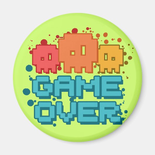 Game over magneet (Voorkant)