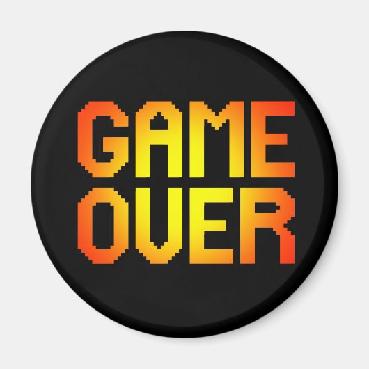 GAME OVER MAGNEET (Voorkant)