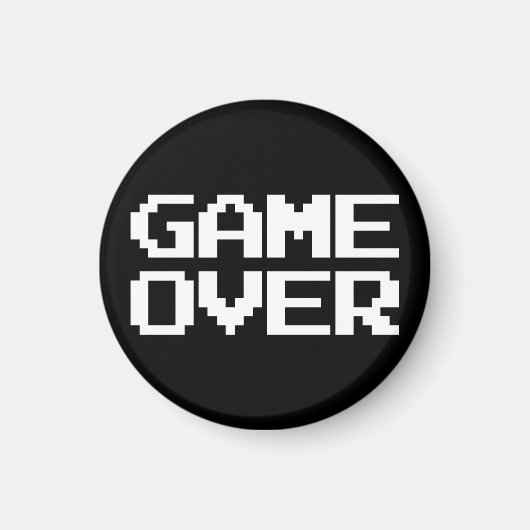 Game over magneet (Voorkant)