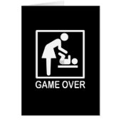 Game over mam Funny Black en White Pictogram (Voorkant)
