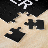 Game over mam Funny Black en White Pictogram Legpuzzel (Zijkant)