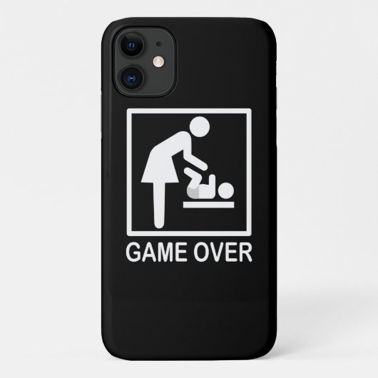 Game over mam Funny Pictograaf Case-Mate iPhone Case (Achterkant)