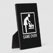Game over mam Funny Signage Pictogram Fotoplaat (Zijkant)