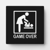 Game over mam Funny Signage Pictogram Fotoplaat (Voorkant)