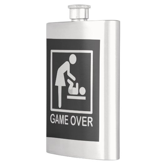 Game over mam Funny Signage Pictogram Heupfles (Links)
