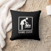 Game over mam Funny Signage Pictogram Kussen (Deken)