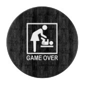 Game over mam Funny Signage Pictogram Snijplank (Voorkant)