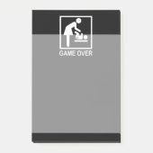 Game over mama Humoureus Pictogram Post-it® Notes (Voorkant)