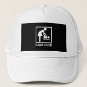 Game over mama Humoureus Pictogram Trucker Pet (Voorkant)