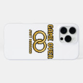 Game Over Married Funny iPhone Case Hoesje (Achterkant horizontaal)