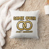 Game Over Married Funny Throw Pillow Kussen (Deken)