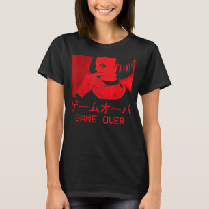 Game Over Meisje Gothic Soft Grunge Esthetische Ha T-shirt
