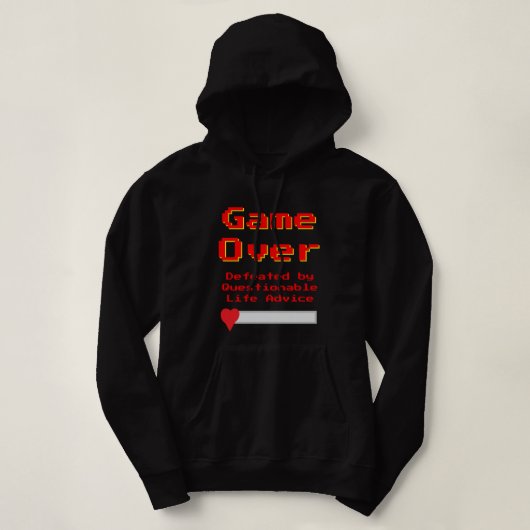 Game Over Meme Hoodie T-shirt (Design voorkant)