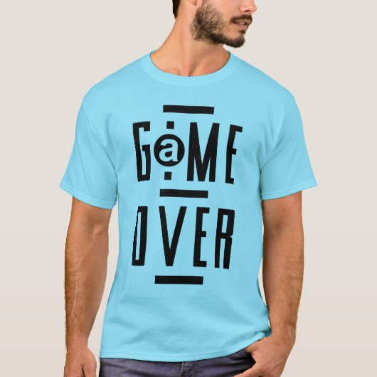 Game Over Moderne Videogames Gaming gift T-shirt (Voorkant)