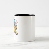Game Over Mug – Classic Gamer Cup with Retro Sty Tweekleurige Koffiemok (Center)