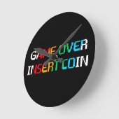 Game Over Munten Inwerpen Ronde Klok (Hoek)