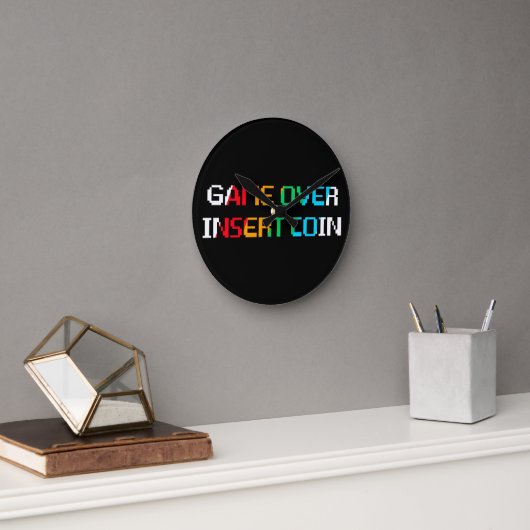 Game Over Munten Inwerpen Ronde Klok (Kantoor)