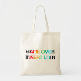 Game Over Munten Inwerpen Tote Bag