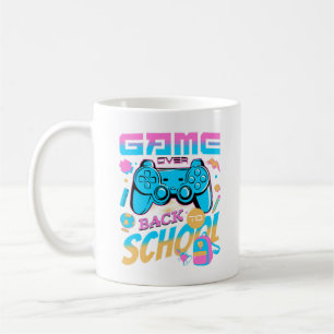 Game over naar school, gelukkige eerste schooldag koffiemok