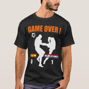 Game over Nederland 1 Spanje 0 Nederlands Karate K T-shirt