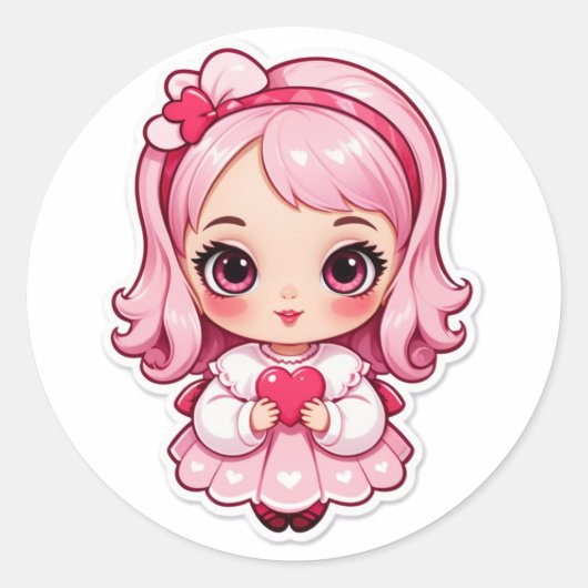 Game Over? Never Love Ronde Sticker (Voorkant)