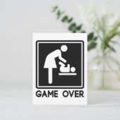 Game over New Baby voor Oudere Mam Aankondigingskaart (Staand voorkant)