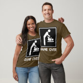 Game over New Baby voor ouders Papa T-shirt (Unisex)