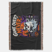 Game Over Nooit Grappige Gamer Geest Halloween Deken (Voorkant Verticaal)