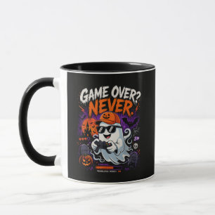 Game Over Nooit Grappige Gamer Geest Halloween Mok
