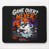 Game Over Nooit Grappige Gamer Geest Halloween Muismat (Voorkant)