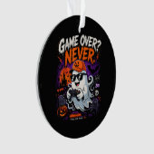 Game Over Nooit Grappige Gamer Geest Halloween Ornament (voorkant)