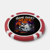 Game Over Nooit Grappige Gamer Geest Halloween Poker Chips (Enkel)