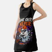 Game Over Nooit Grappige Gamer Geest Halloween Schort (Insitu)