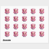 Game Over? Nooit Liefde Ronde Sticker (Vel)