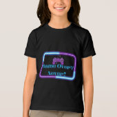 Game over? Nooit! – Retro Neon Gaming Tri-Blend Shirt (Voorkant)