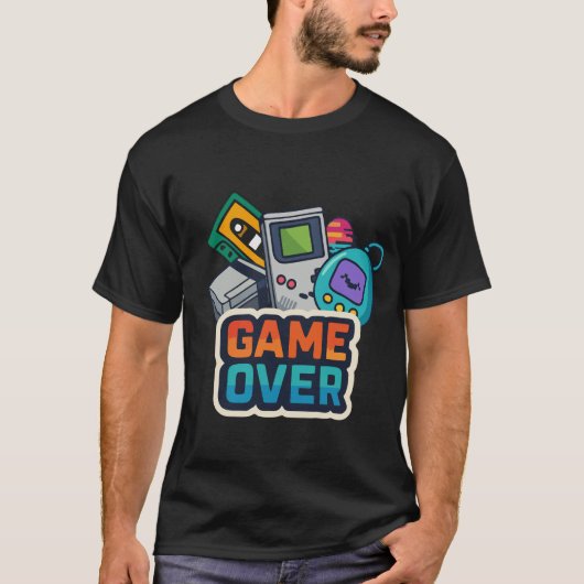 GAME OVER – Nostalgia Digital en Modo Hardcore T-shirt (Voorkant)